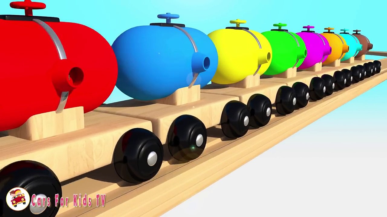 Learn Colors With Balloons Balls Trains Balls for Children - Street Vehicles Thomas Train For Kids