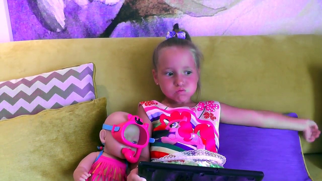 Funny kid Steals Giant Toy in Pool JOHNY JOHNY Yes Papa, nursery rhymes for kids songs Playground-1htHdLDRKws