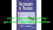 Spectroscopy of Polymers, Second Edition