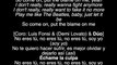 (LYRICS) Luis Fonsi & Demi Lovato - Echame la Culpa