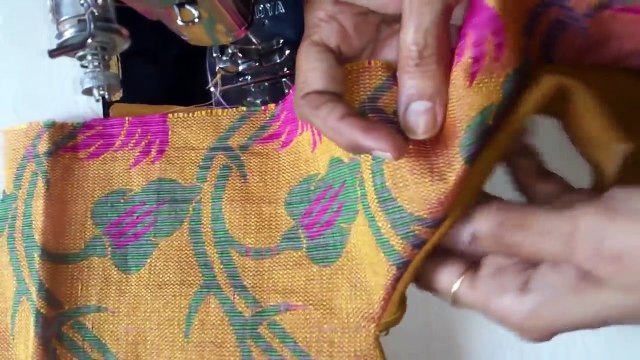 Designer blouse. Simple and easy patch work blouse neck designs cutting and stitching.