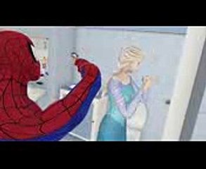 Elsa Drinks From A Toilet! Spiderman's Favorite Toy! (Superheroes)