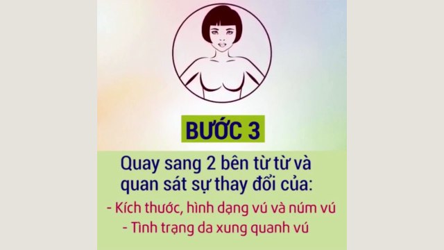 9 bước tự kiểm tra phát hiện sớm ung thư vú tại nhà