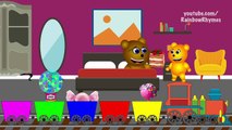 Mega Gummy Bear Toys in Washing machine Funny Cartoon Finger Family Nursery Rhymes