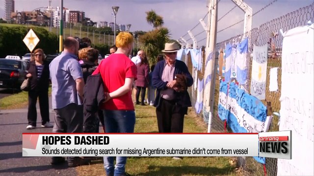 Sounds detected during search for missing Argentine submarine did not come from vessel