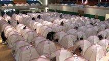 사생활 보호 텐트 설치 완료...이재민 이동 / YTN