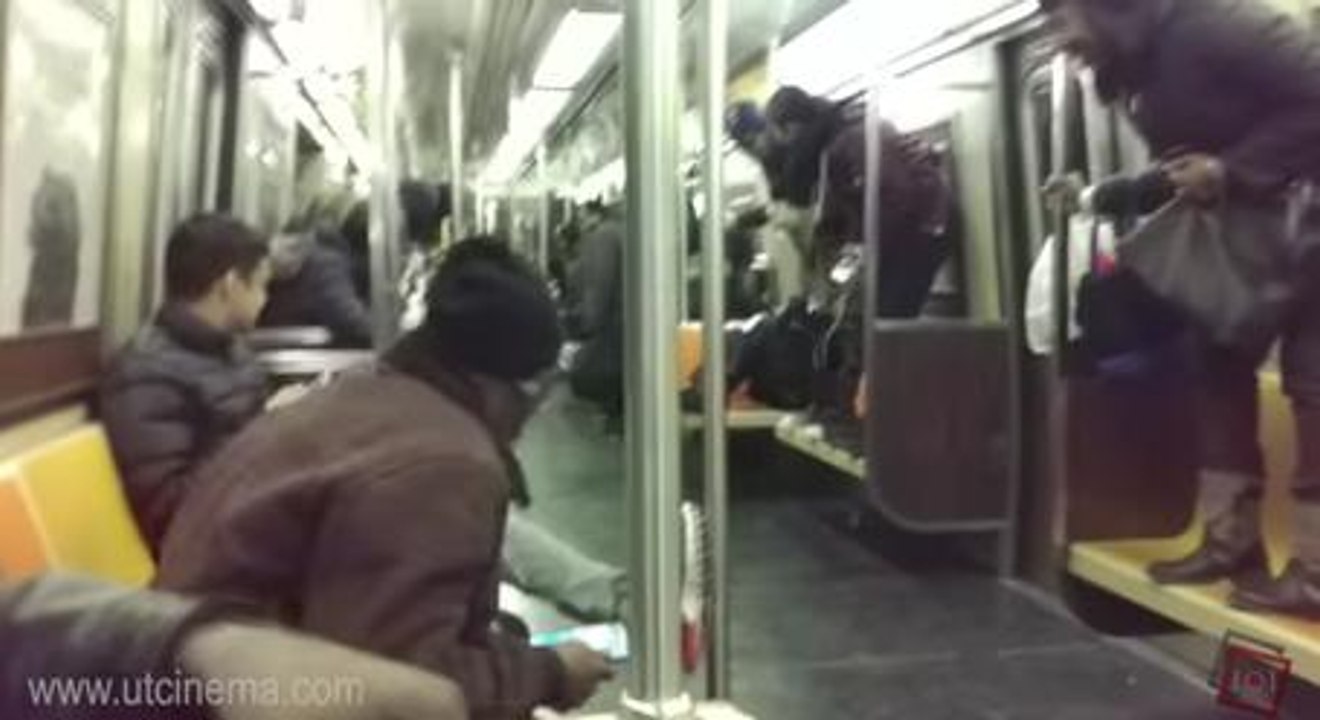 Just A Bunch Of New Yorkers Freaking Out Because There's A Rat On Their Subway Car