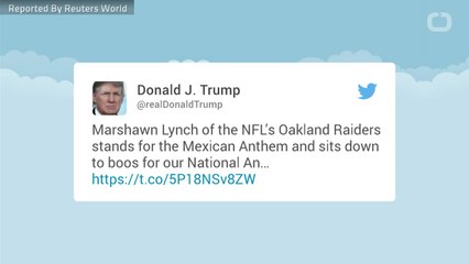 Trump calls for Lynch suspension if NFL anthem protest continues