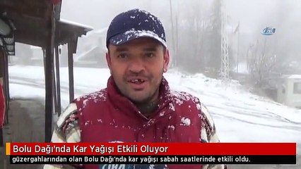 Bolu Dağı'nda Kar Yağışı Etkili Oluyor