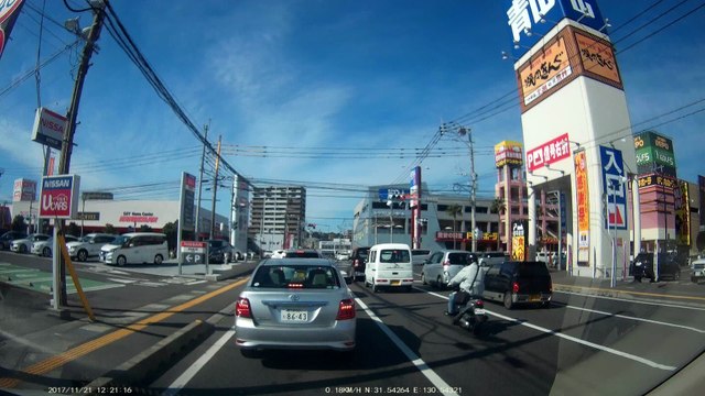 ドライブレコーダー　サンプル映像　4K 2880×2160 24fps