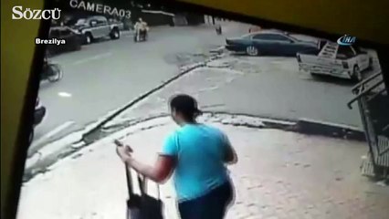 Sürücüsüz motosiklet az daha öldürüyordu