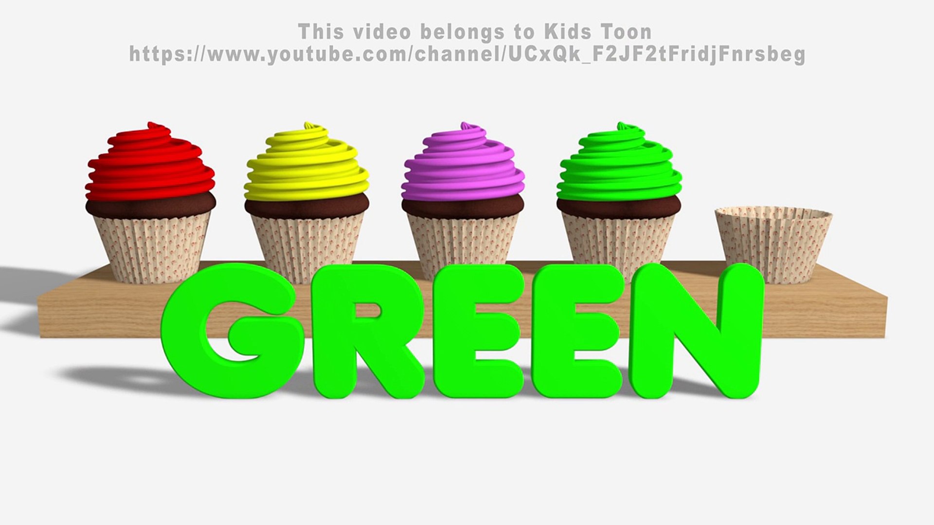 ⁣Learn Colors with Cupcakes For Children - Video for Toddlers