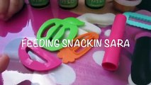 BABY ALIVE Super Snackin Sara Compilation: Feeding   Changing  Glow in the Dark Playdoh  Park Outing