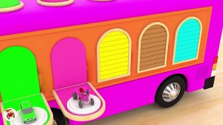 Learn Colors with Pacman Kids Bus for Children- Color Learning Video for Toddlers(1)