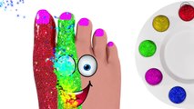 Foot Painting for Kids - COLORS 3D Baby Paint Toys - IAL Glitter Toy by BillionSurpriseToys - YouTub