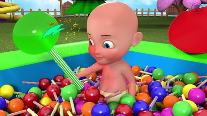 Funny Baby Play with Lollipops at PARK - COLORFUL SLIDE CANDY - 3D Animation for kids