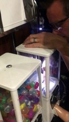 Little Girl Stuck in Gum Ball Machine, Wins Hug From Fireman