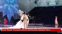 Çinli Model, Victoria's Secret Defilesinde Sahnede Yere Kapaklandı