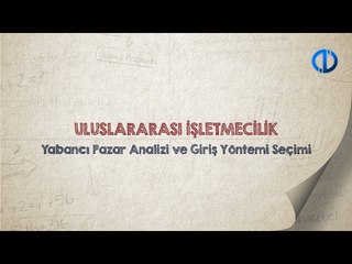 ULUSLARARASI İŞLETMECİLİK - Ünite 3 Konu Anlatımı 1