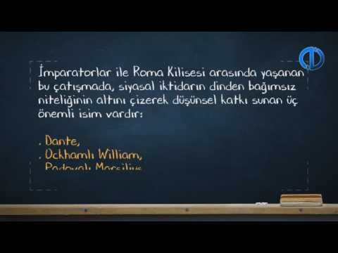 SİYASİ DÜŞÜNCELER TARİHİ - Ünite 3 Konu Anlatımı 1