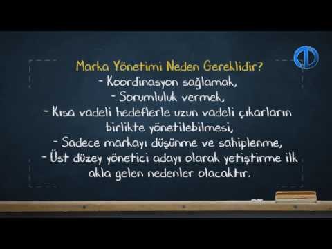 MARKA VE YÖNETİMİ - Ünite 1 Konu Anlatımı 1