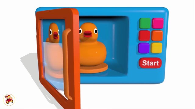 Colors for Children to Learn with Microwave and Blender Toy Appliance - Learn Colors with Vehicles(1)