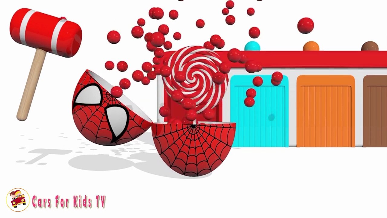 Teach Kids Colors With Ice Cream Surprise Eggs Superhero - Colours Learning Video for Toddlers