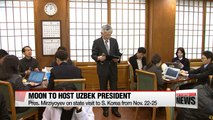 Uzbek president's state visit to S. Korea to include bilateral summit, Nat'l Assembly speech