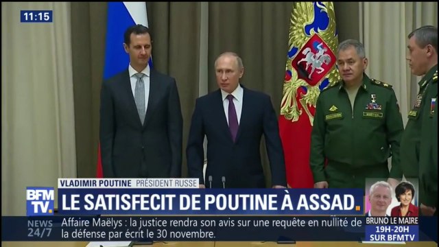 Aux côté d'al-Assad, Poutine estime que la Syrie a été sauvée grâce aux efforts de la Russie