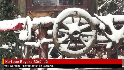 Kartepe Beyaza Büründü