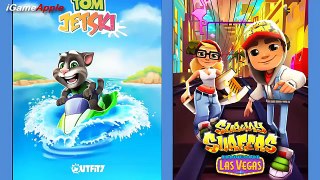 Talking Tom Jetski VS Subway Surfers Las Vegas iPad Gameplay HD