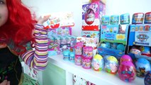 Surprise Eggs Shop Shopping for Kinder Surprise Eggs and Toys, Egg Hunt for Easter