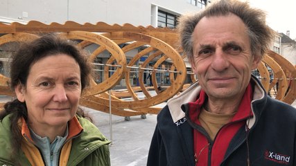 Le Dragon des mers prend forme esplanade des Droits-de-l'Homme