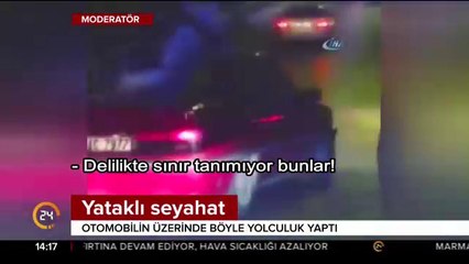 Trafikte ilginç görüntüler