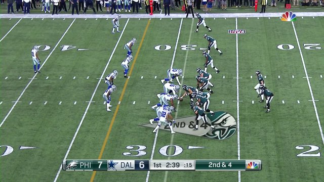 Carson Wentz throws a dart to Alshon Jeffery for 22 yards
