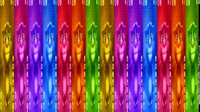 ✿ Learn Colors with Talking Cat Tom, Surprise eggs and giant candy, Compilation for Kids, Kinder