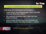 Aturan Pemberhentian Pimpinan DPR