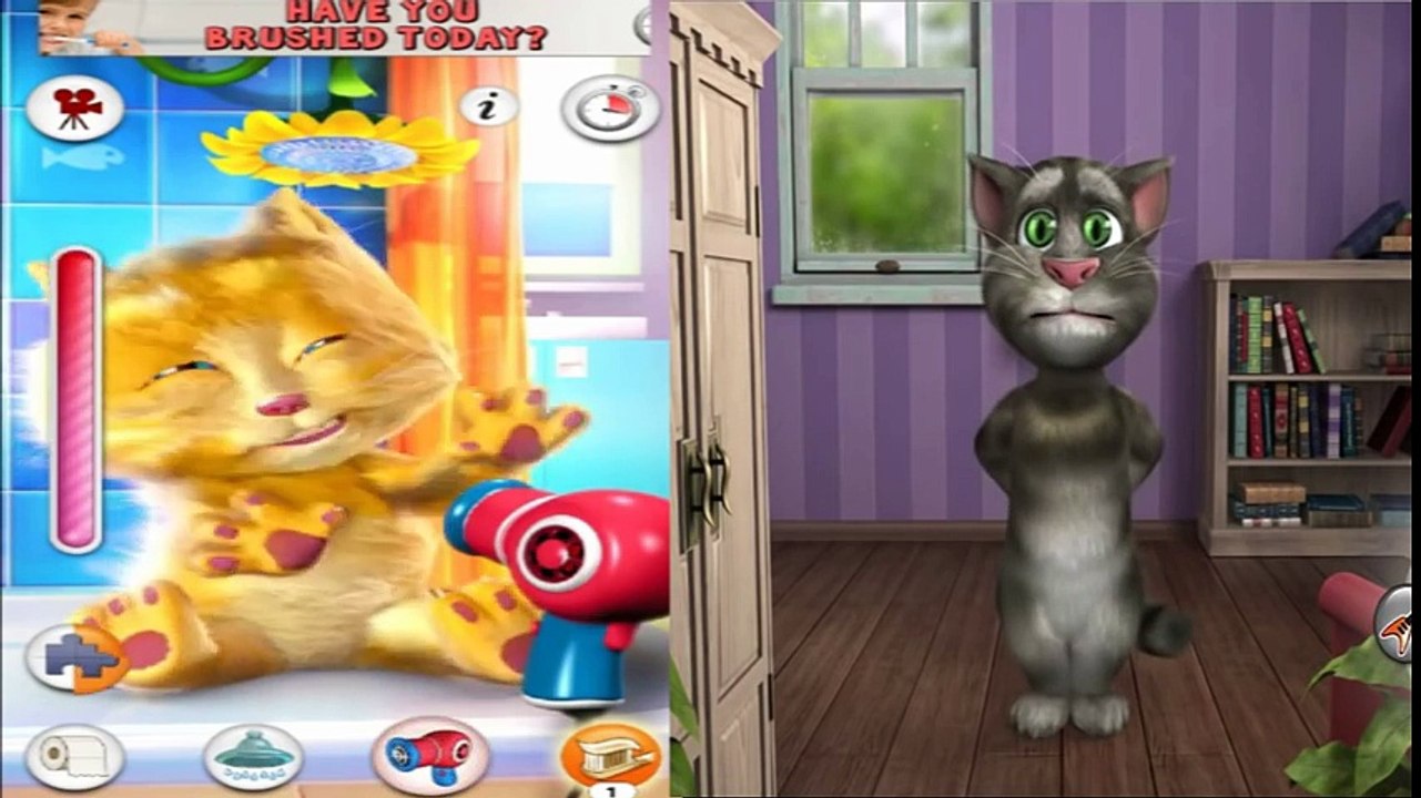 ✿Говорящий Кот Том и Котик Джинджер (Рыжик) Детский игровой мультик от Kids Show