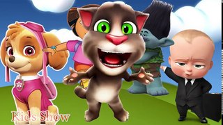 Baby Learn Colors with Surprise Eggs with My Talking Tom Colour for Kids Animation Education Cartoon