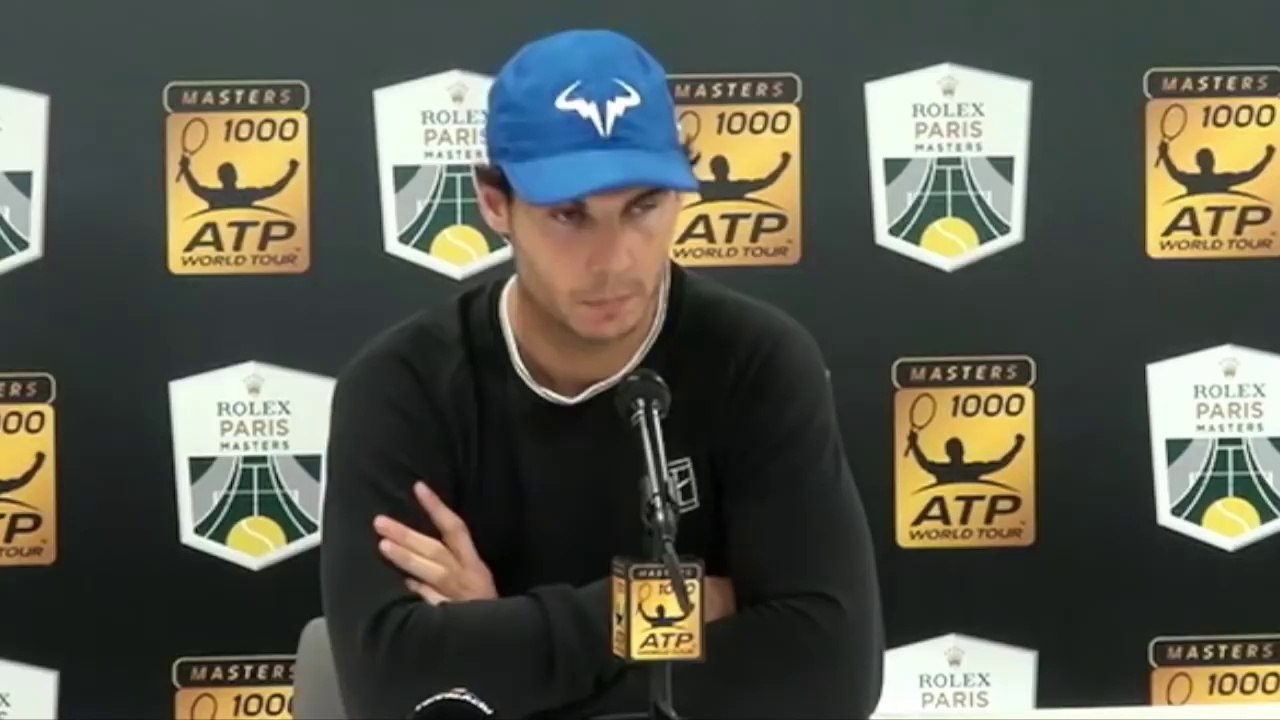 Rafael Nadal has pulled out of the Paris Masters 2017 (Press conference)