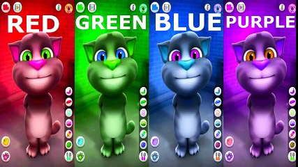 ✿Learn Colors with Talking Tom Colours for Kids Children Toddlers Baby Play Videos 2017