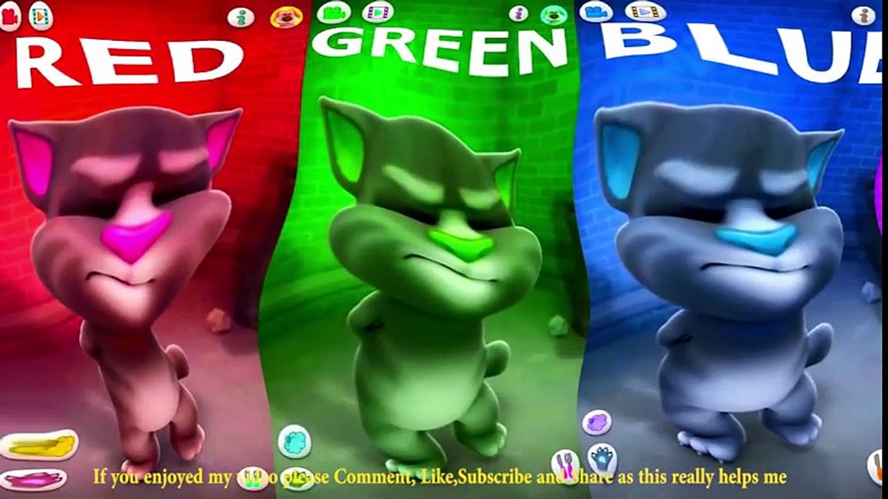 Learn Colors with My Talking Tom Reverse playback Colours for Kids ...