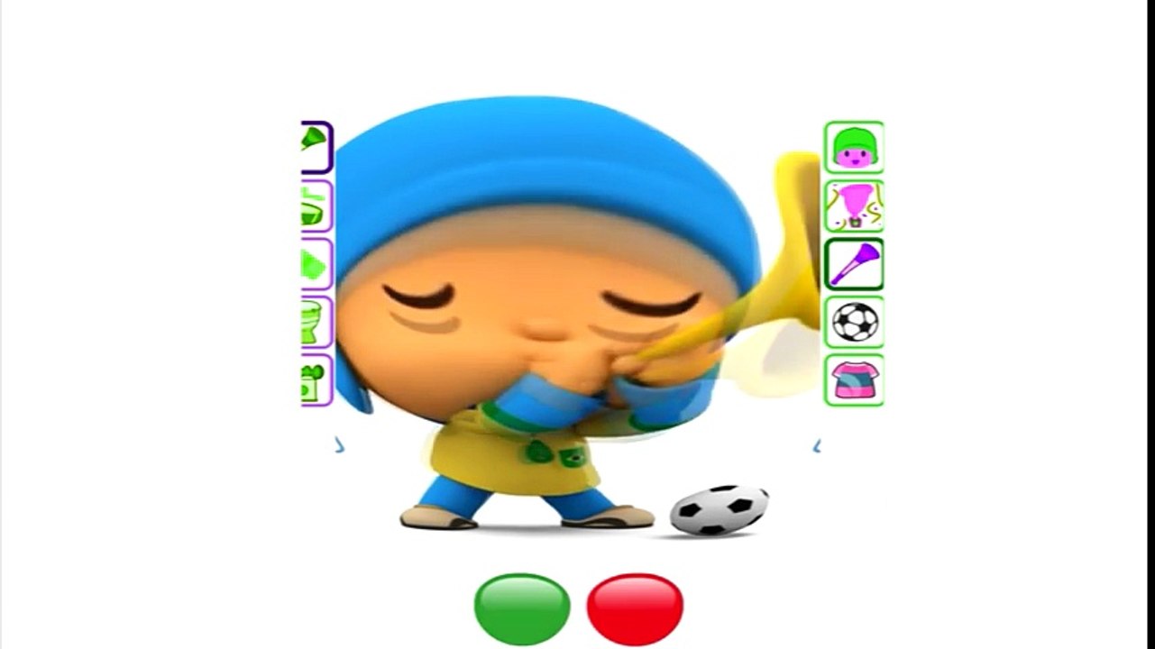 ✿Говорящий ПОКОЙО Игровой мультик   Talking Pocoyo Football Colors Compilation Animation for Kids