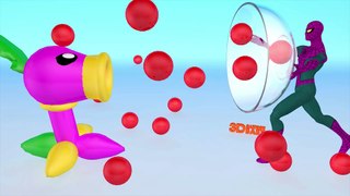 Learn Colors With PLANTS vs ZOMBIES SPIDER-MAN For Kids Babies Toddlers - 3D Animation For Kids   P3