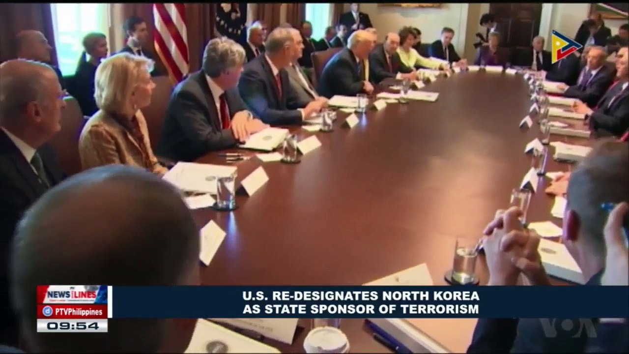 GLOBAL NEWS | US re-designates North Korea as s...