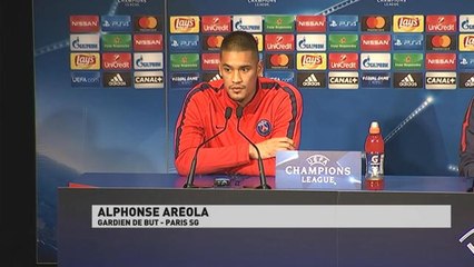 Champions League - 5eme journée - Alphonse Areola en conférence de presse