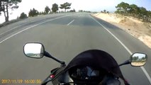 Biker Almost Nailed By Old Man In A Truck.