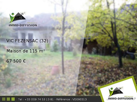 Maison A vendre Vic fezensac 115m2 - 67 500 Euros