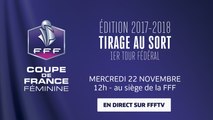 Mercredi 22, Coupe de France Féminine : le tirage du 1er tour fédéral en direct (12h00)