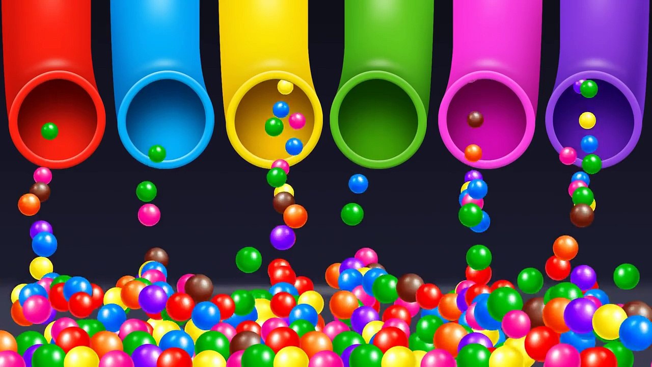 Colors for Children to Learn with Parking Dump Trucks Toys - Shapes & Colors Videos Collection